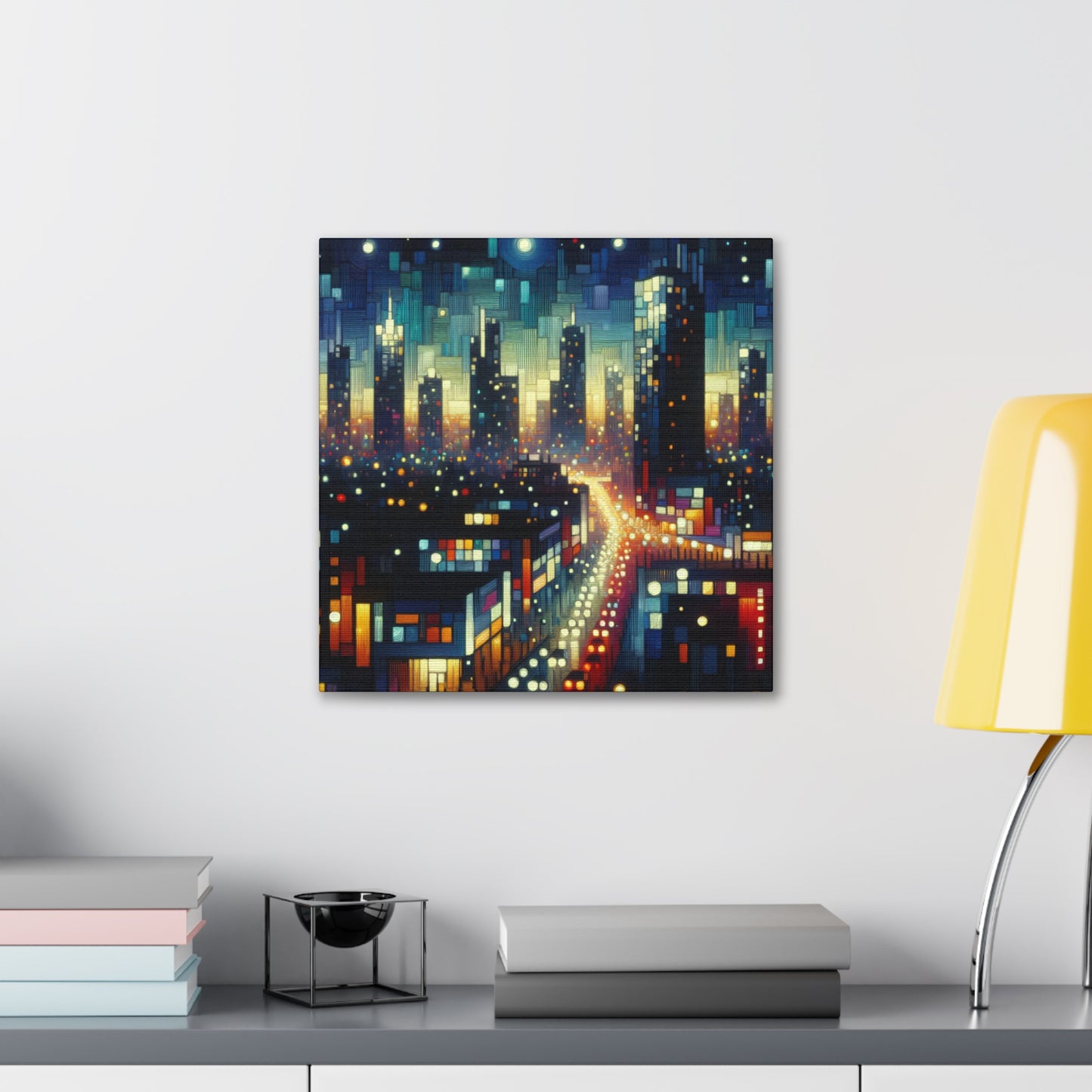 "Nightscape Luminescence" - Canvas