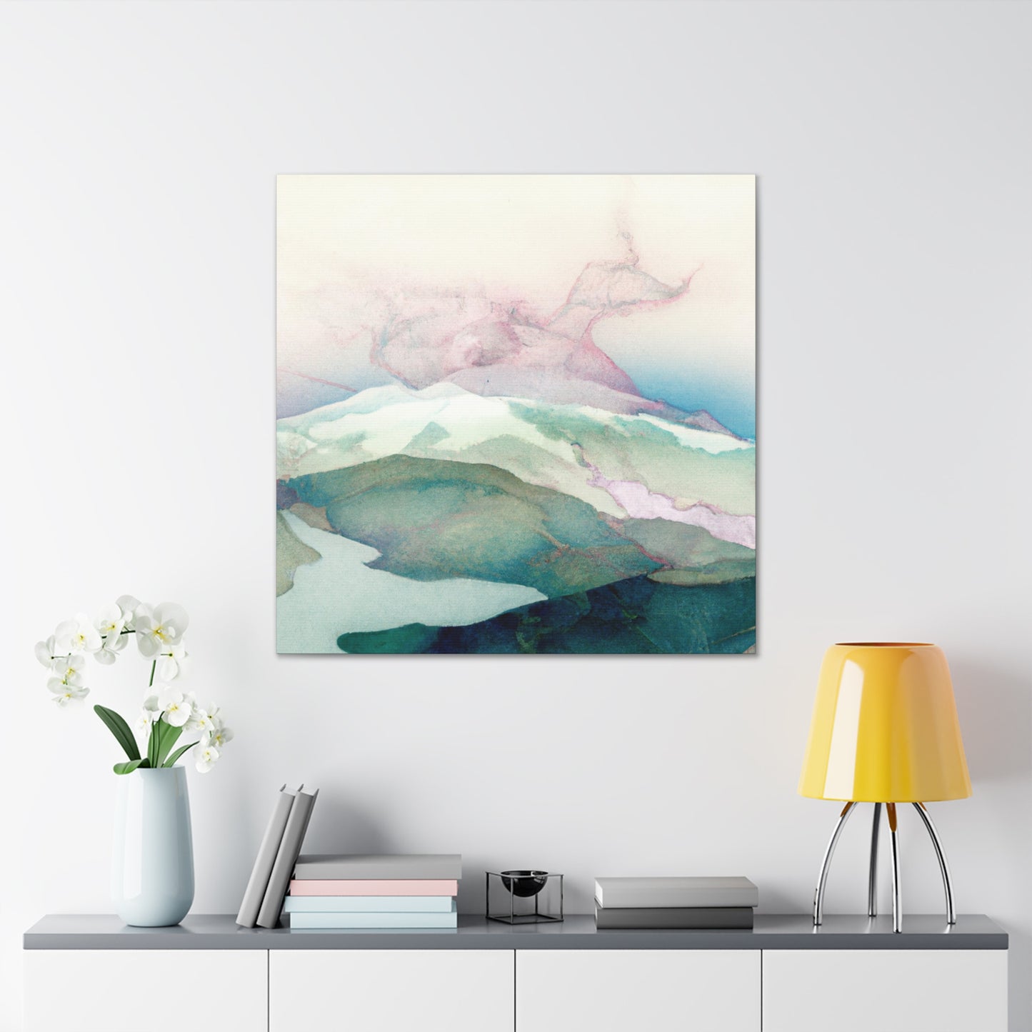 Mountains in Moonlight - Canvas