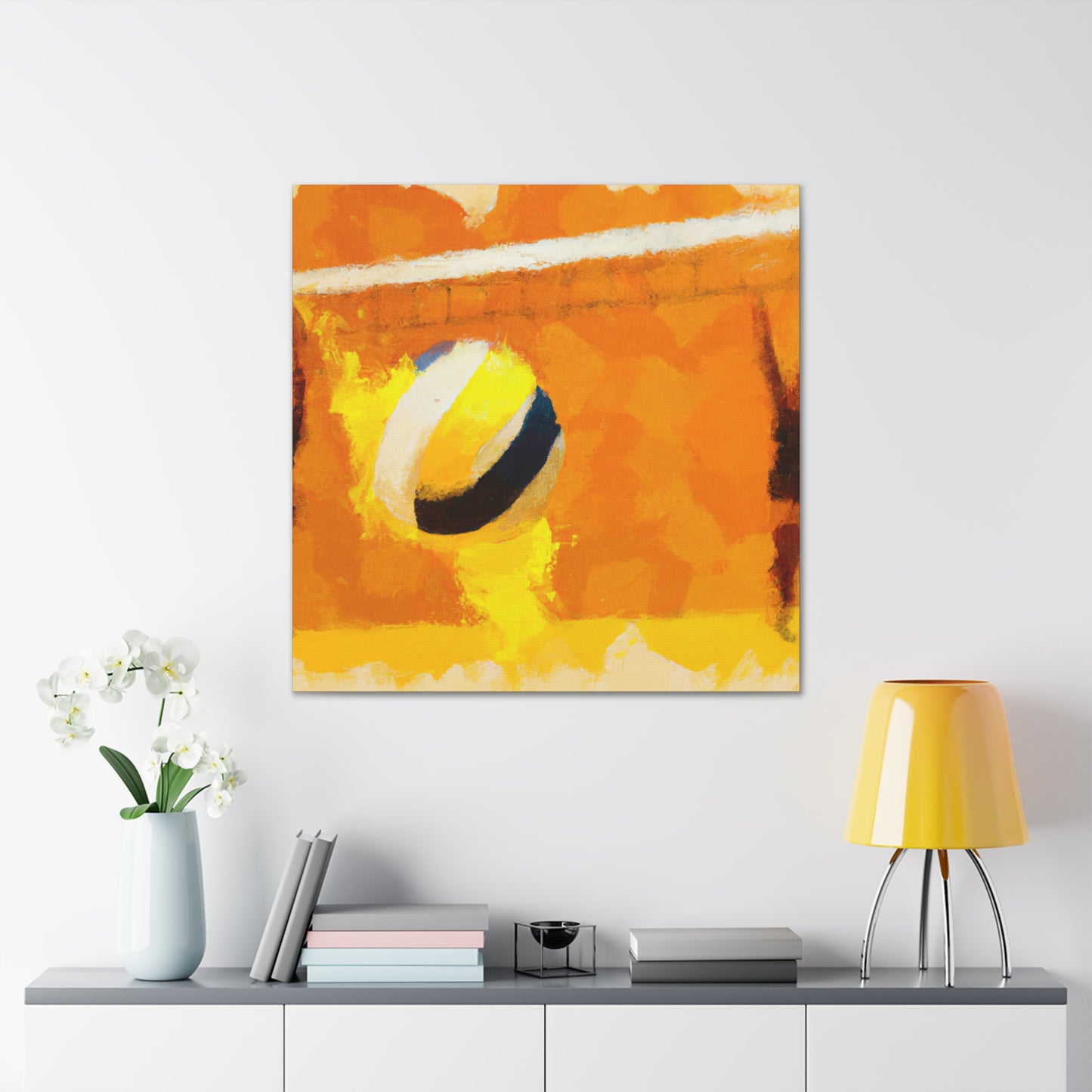 "Vibrant Volleyball Passion" - Canvas