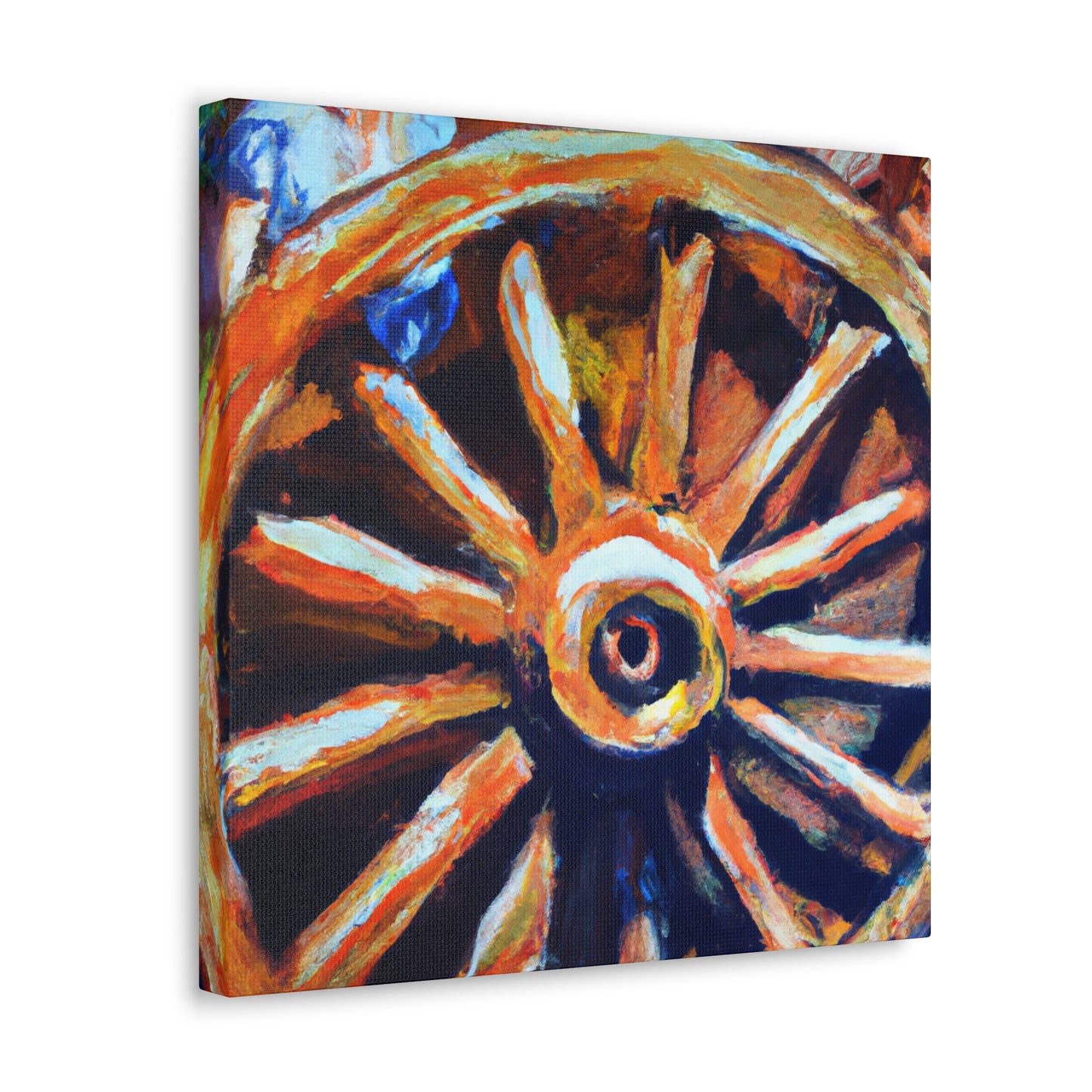 "Wheel of Colorful Dreams" - Canvas