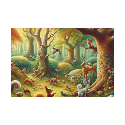 Enchanted Woodland Whispers - Canvas