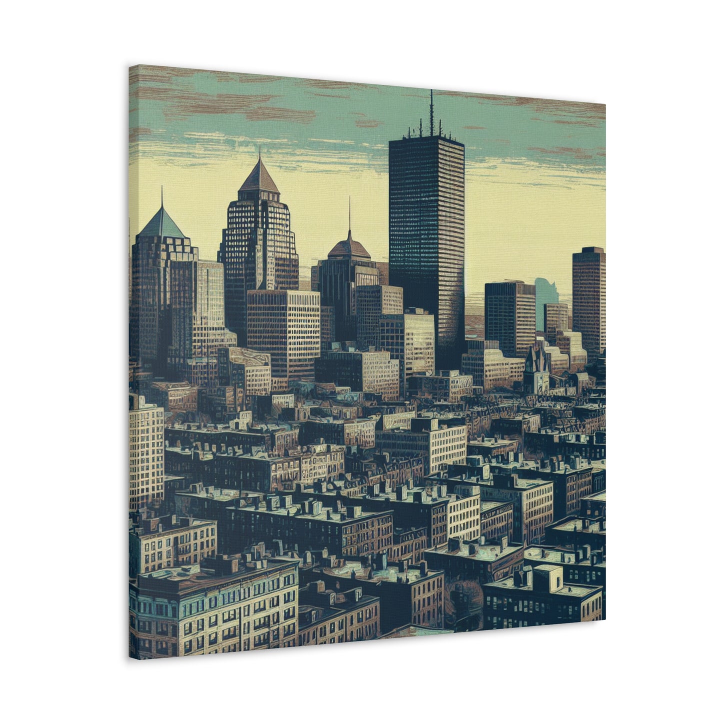 "Revolutionary Boston's Urban Canvas" - Canvas