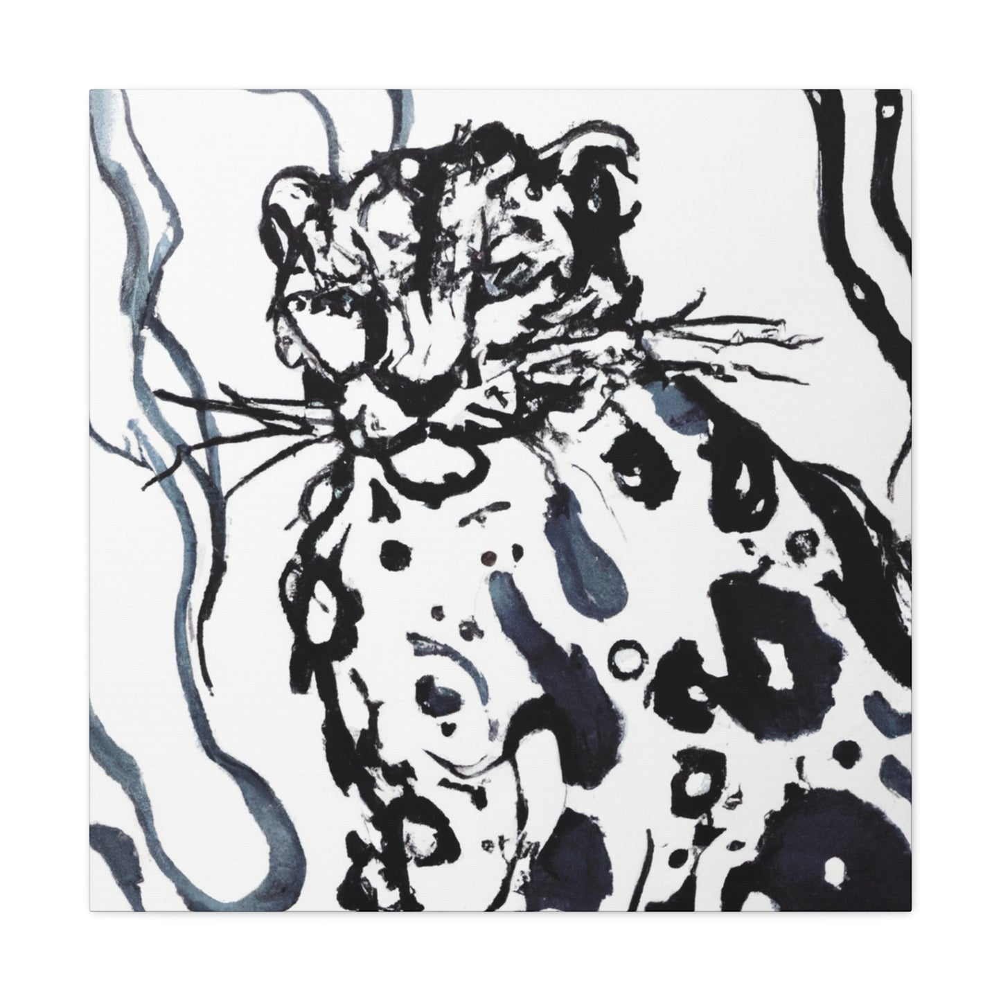 Snow Leopard Splendor - Canvas