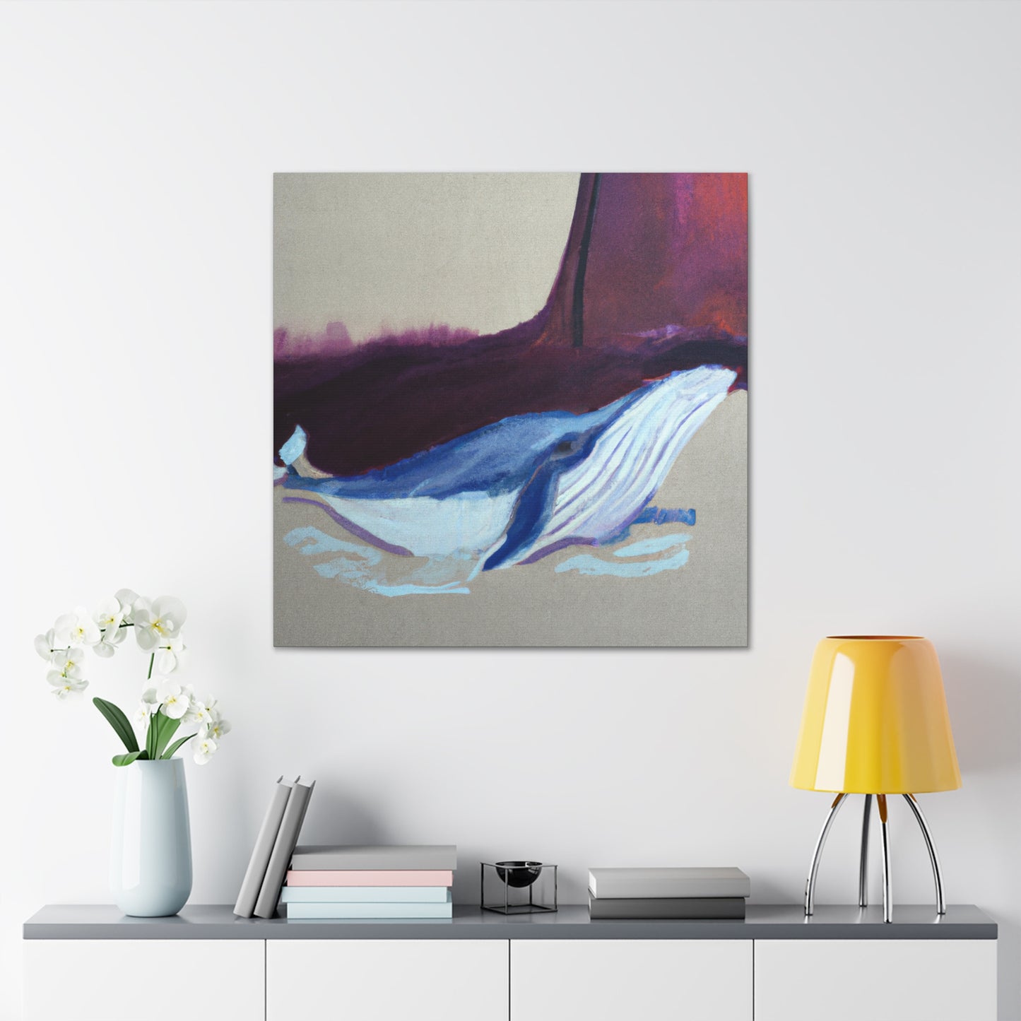 Whale in the Shallows - Canvas