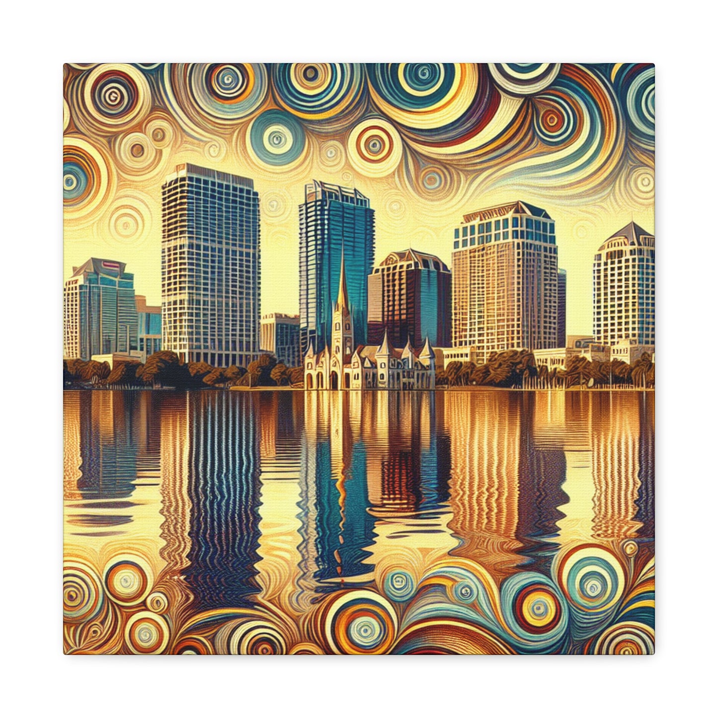 Sunlit Serenity: Orlando Reverie - Canvas