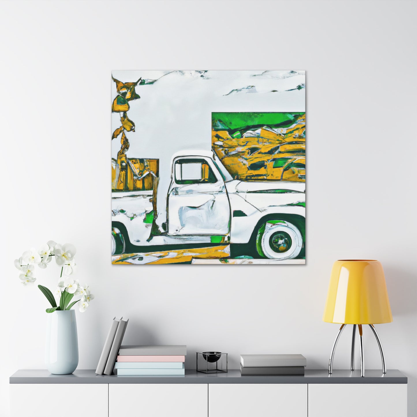 "Aging Pickup Solitude" - Canvas