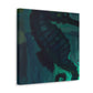 Seahorse in Turquoise - Canvas