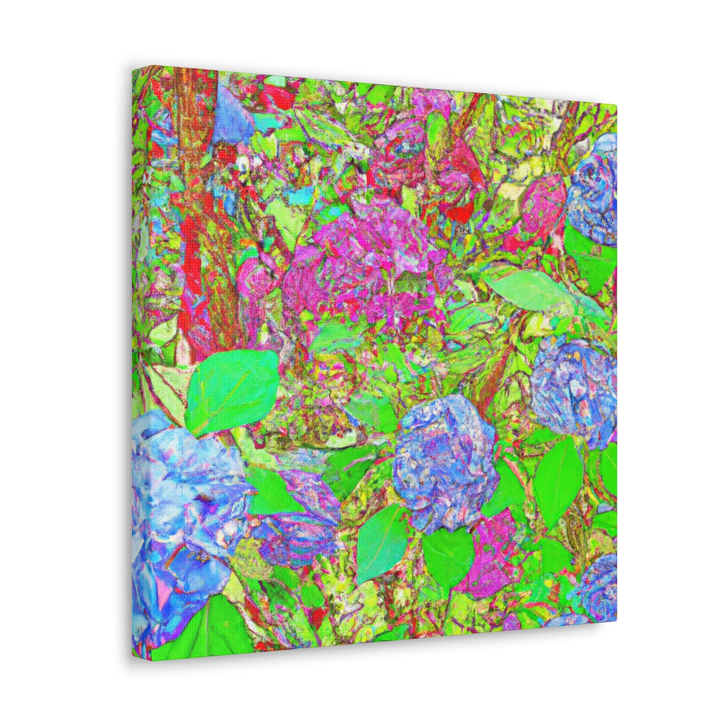 "Blooming Hydrangea Bouquet" - Canvas