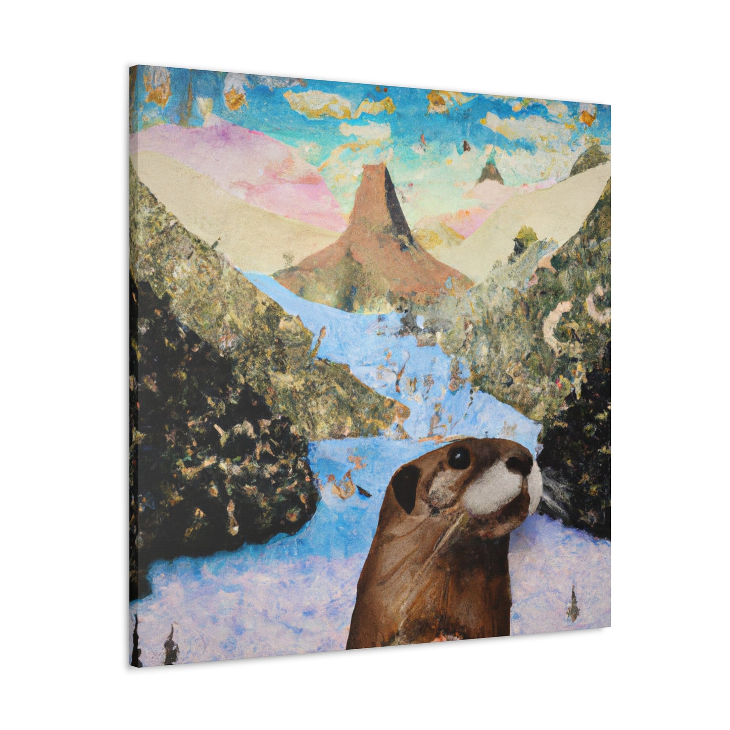 Otter in Dreamscapes - Canvas