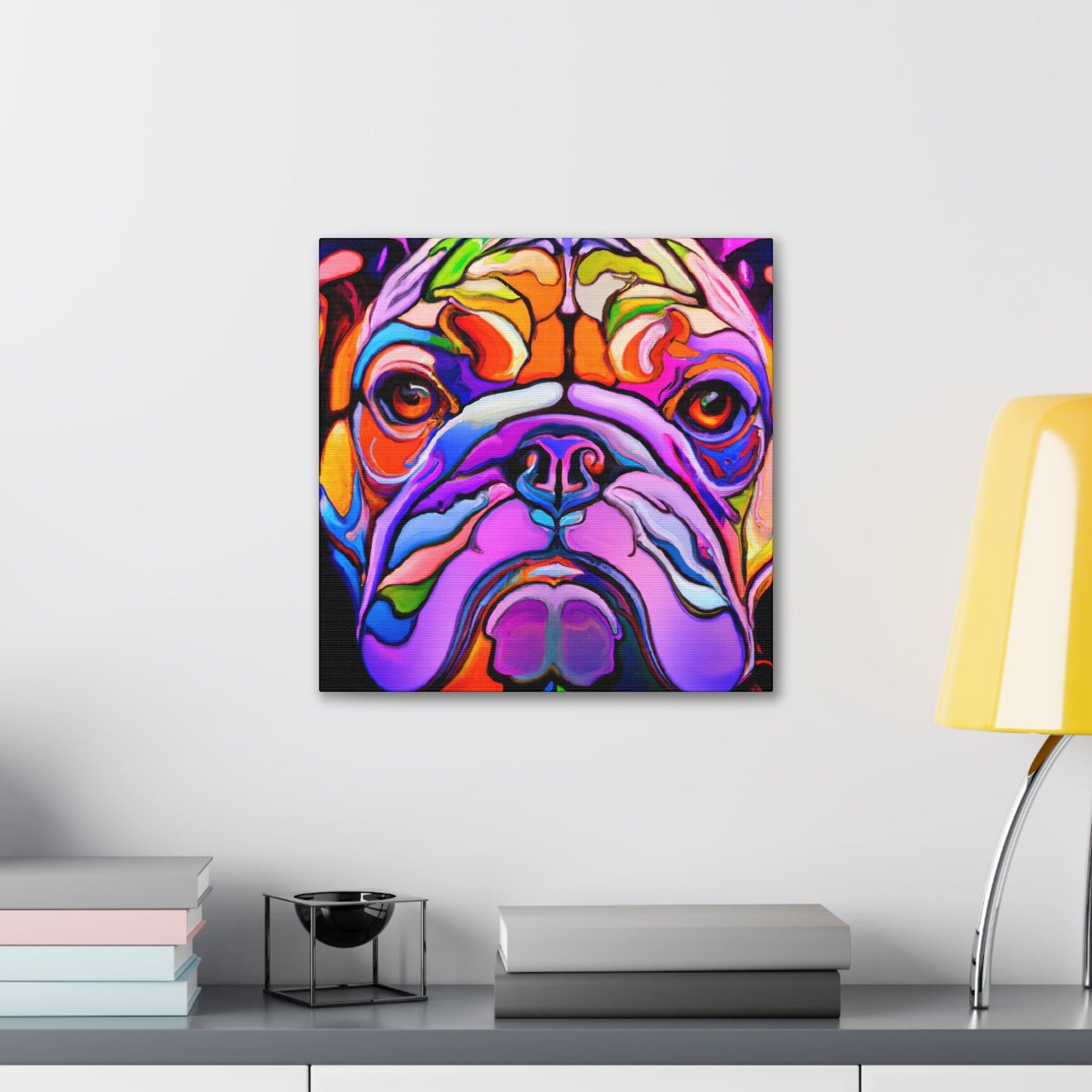 "Bulldog's Majestic Slumber" - Canvas