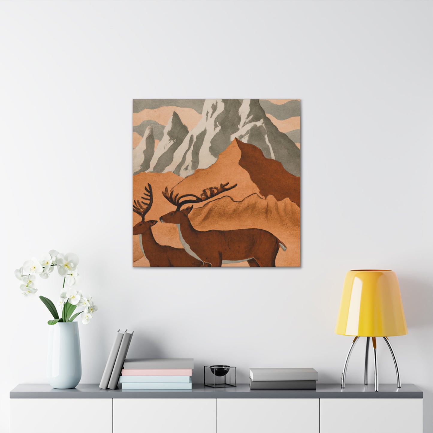 Deer at Neoclassicism - Canvas