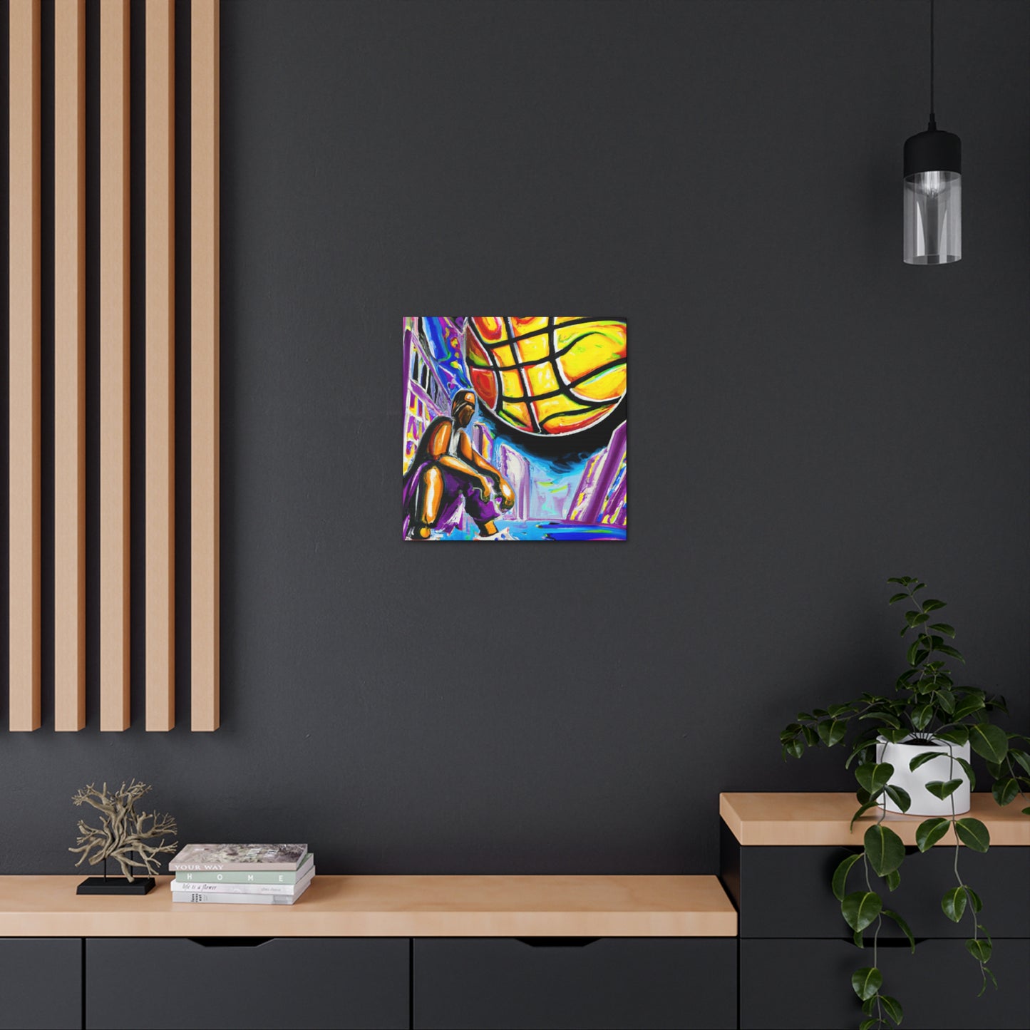 Basketball Court Masterpiece - Canvas