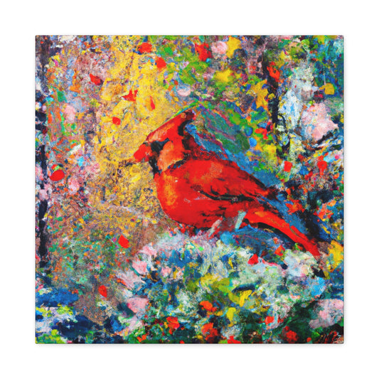 "Cardinal in Impressionism" - Canvas