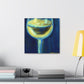 "Wineglass Reflections Impression" - Canvas