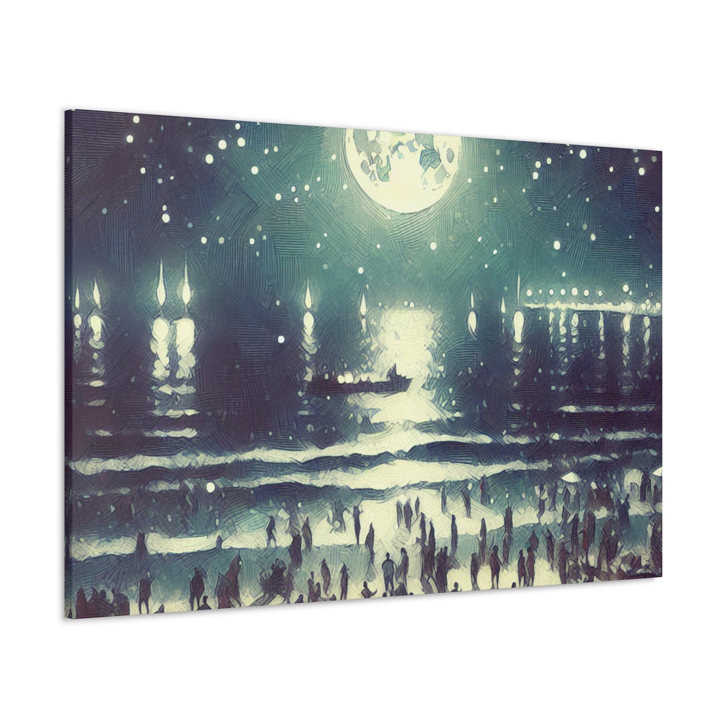 Luminous Coastal Revelry - Canvas