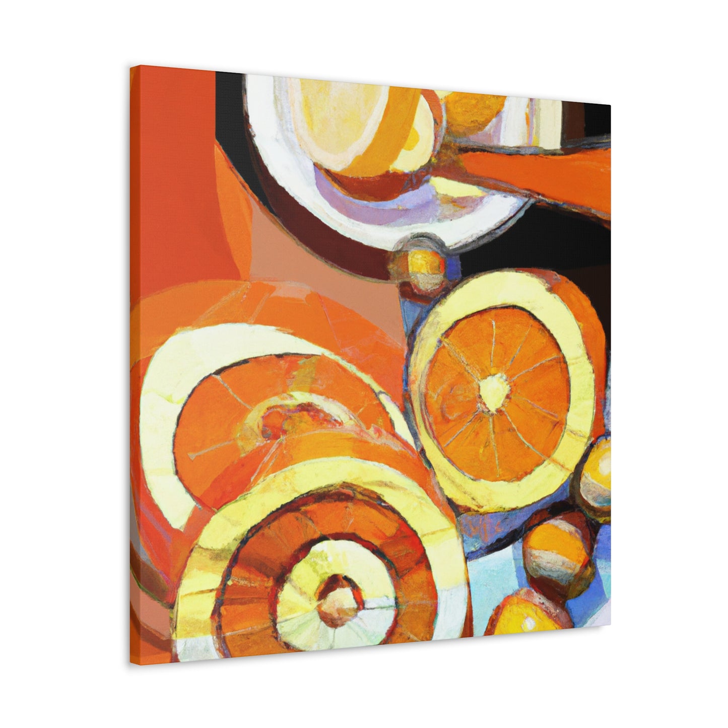 Orange Explosion Impression - Canvas