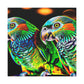 Parrots in Flight Forever - Canvas