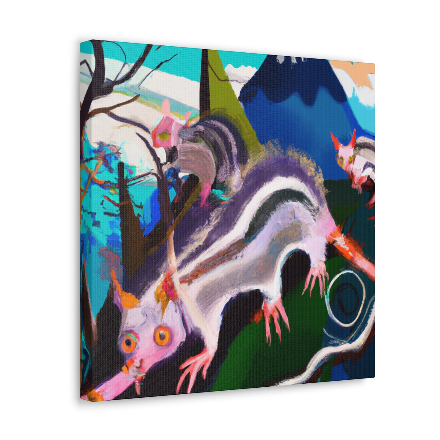 "Opossum Among Dreamscapes" - Canvas