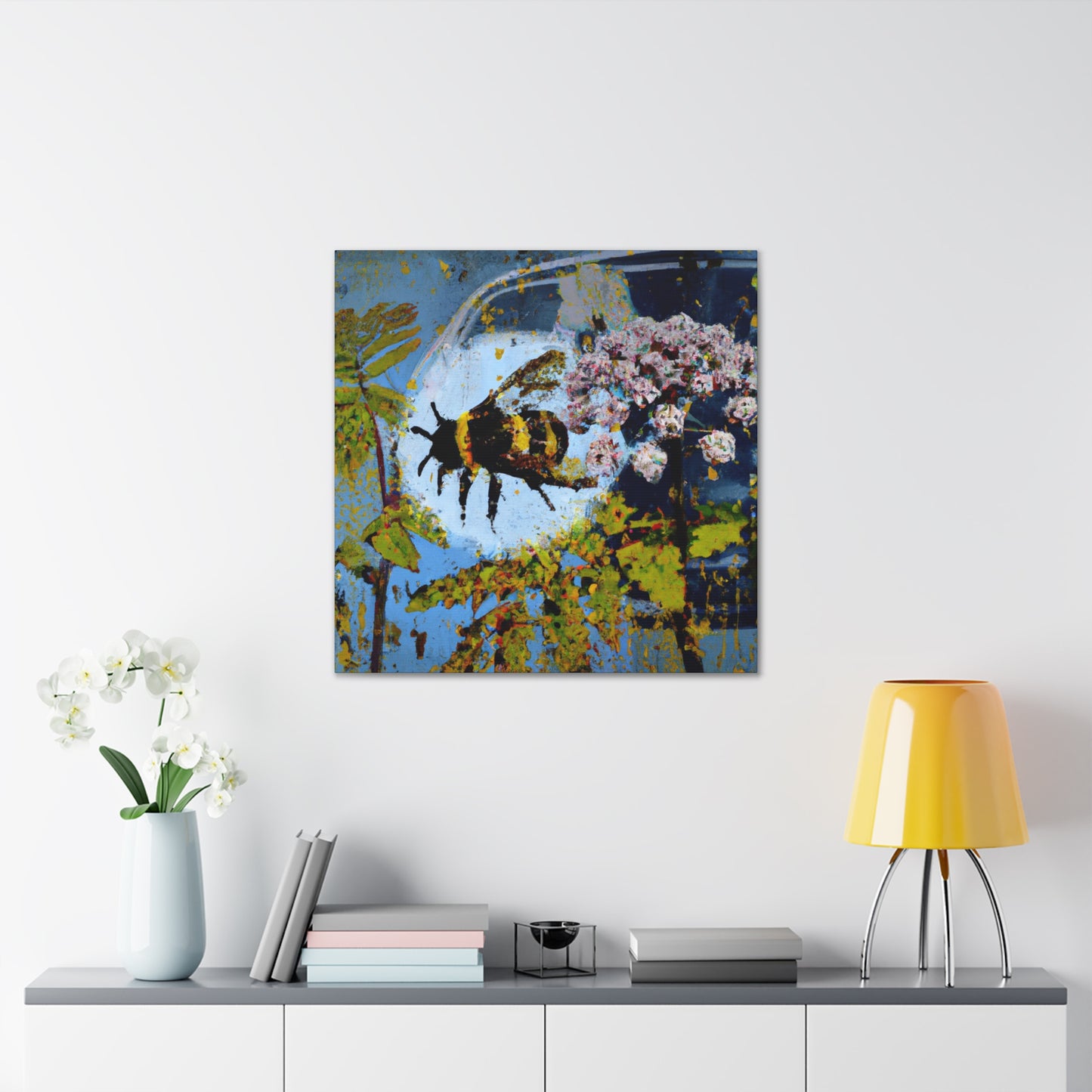 Bumblebee Buzzing Bright - Canvas