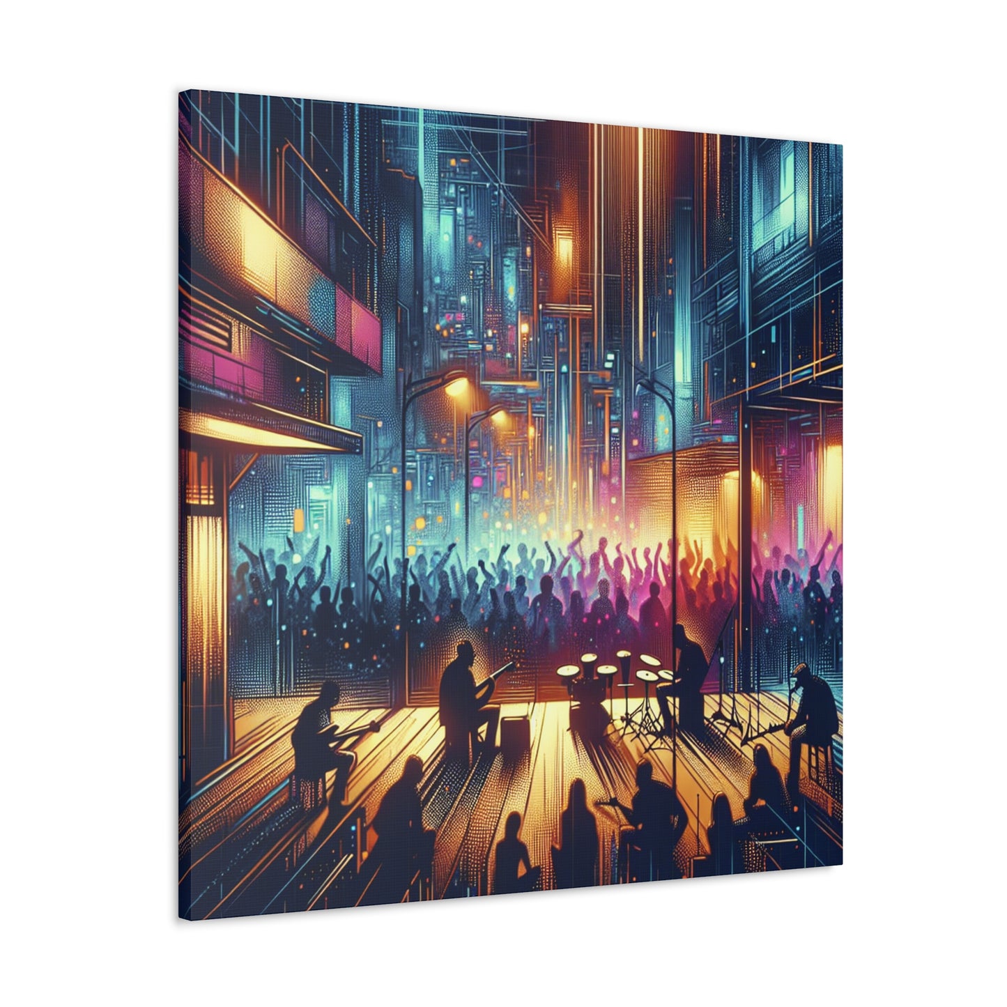 Resonating Rhythmic Revelry - Canvas