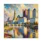 "Sunlit Columbus Canvassed Elegance" - Canvas