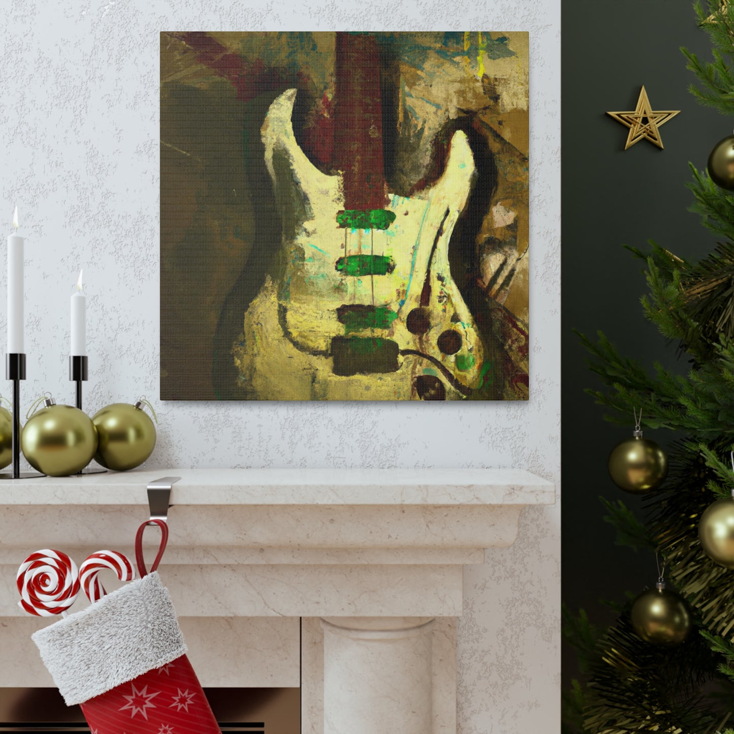 Electric Guitar Masterpiece - Canvas