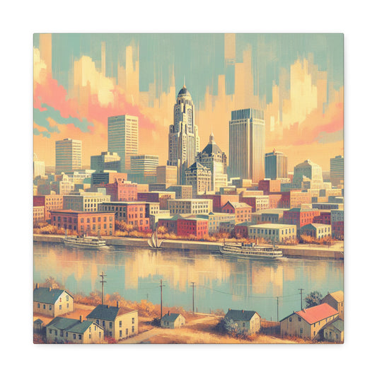 "Prairie Splendor: Omaha" - Canvas