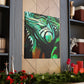 Iguana's Art Deco Pose - Canvas