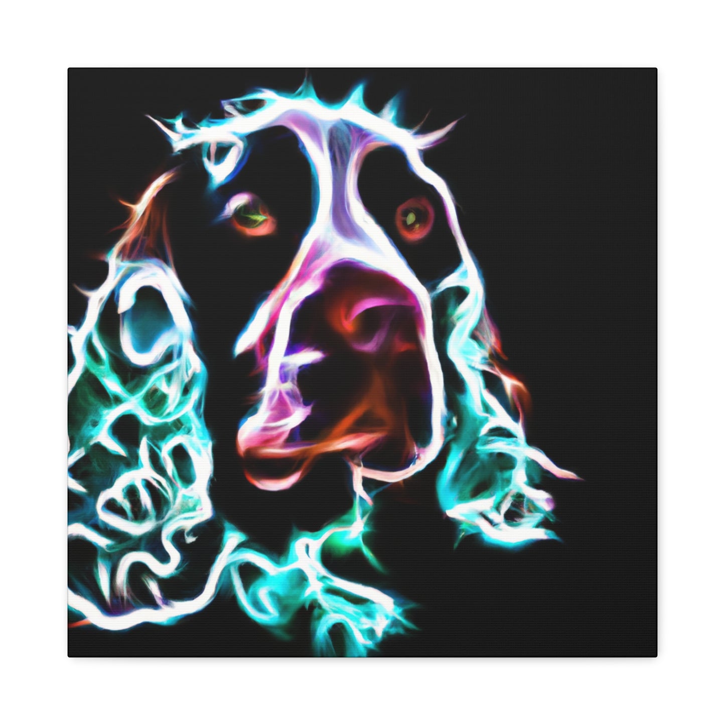 "Joyful English Springer Spaniel" - Canvas