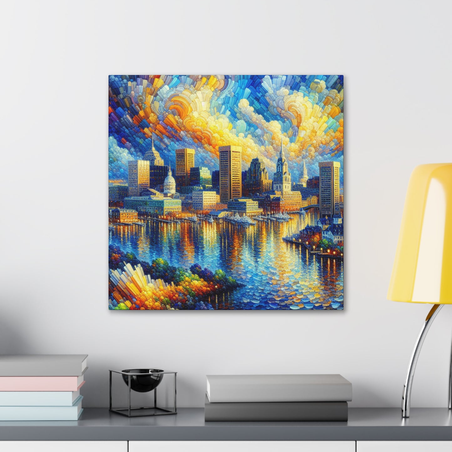 Harbor Hues of Baltimore - Canvas