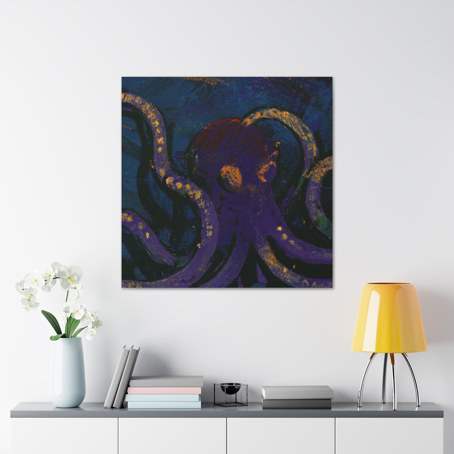 "Octopus Amongst Ruins" - Canvas