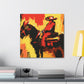 Saddle in Abstract forms - Canvas