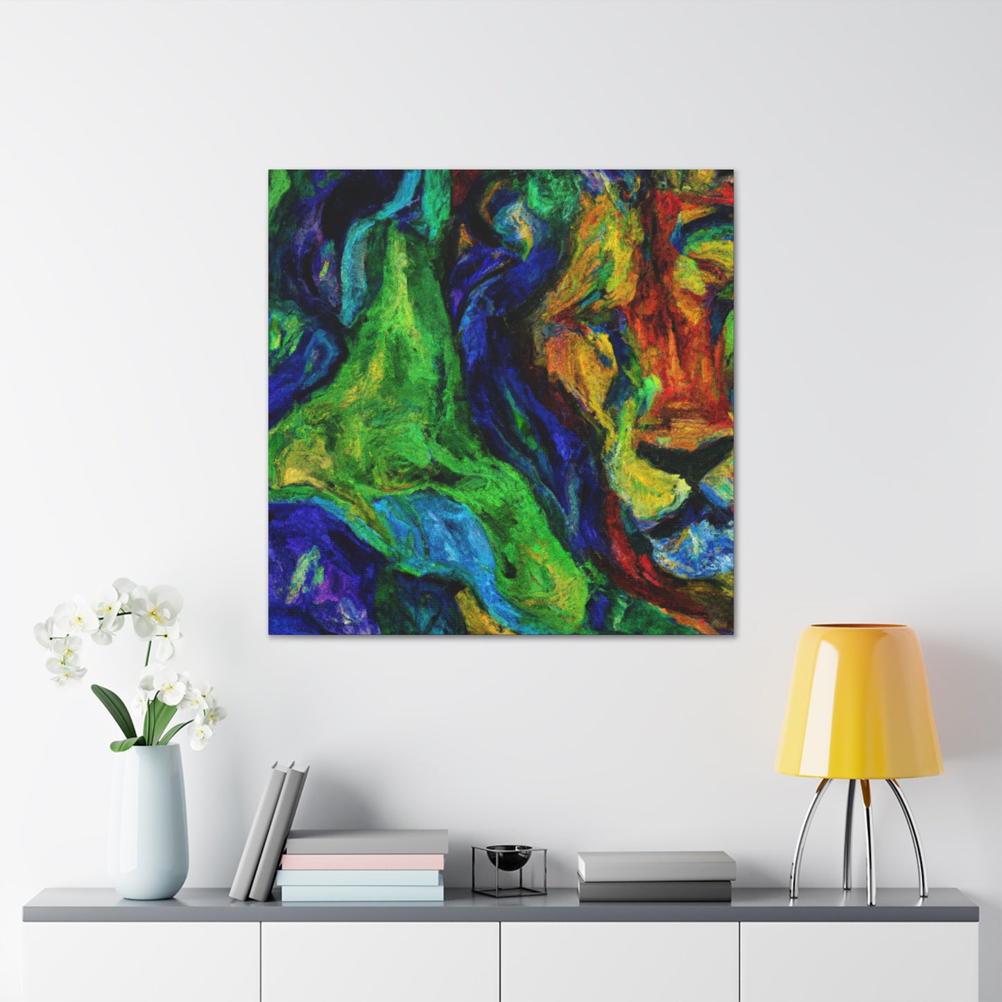 Majestic Lion Regal. - Canvas