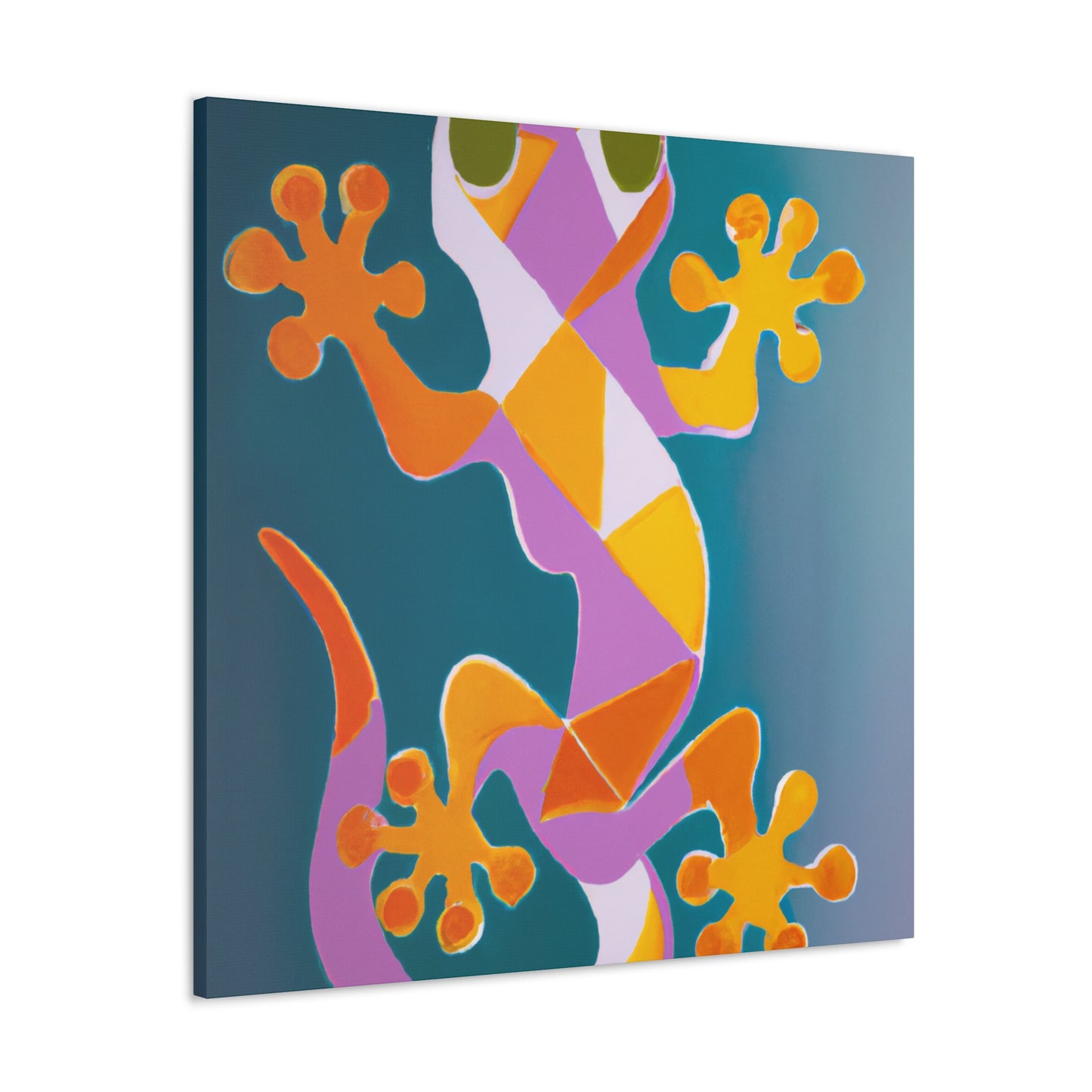 Gecko in Art Deco - Canvas