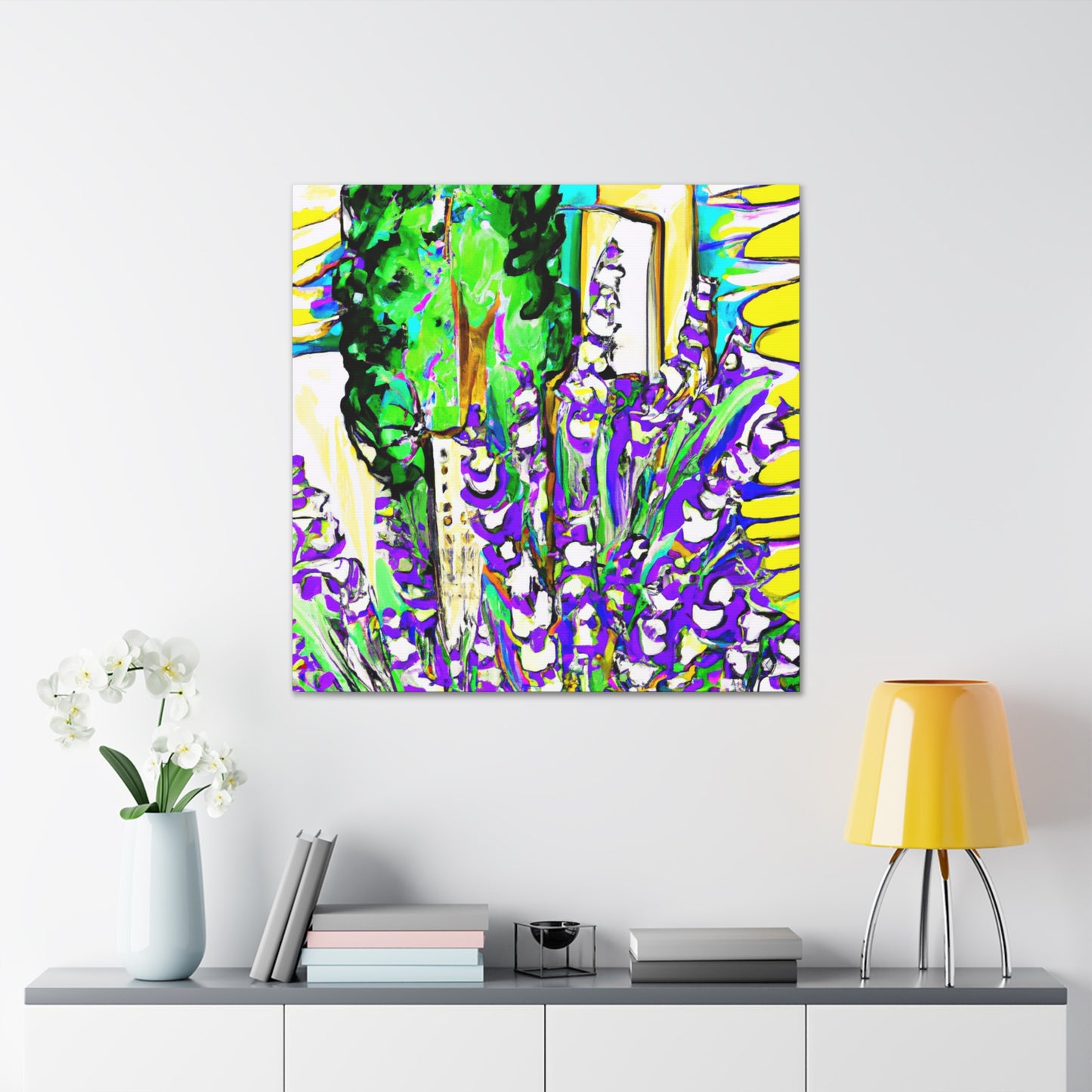 Lavender in Moonlight - Canvas