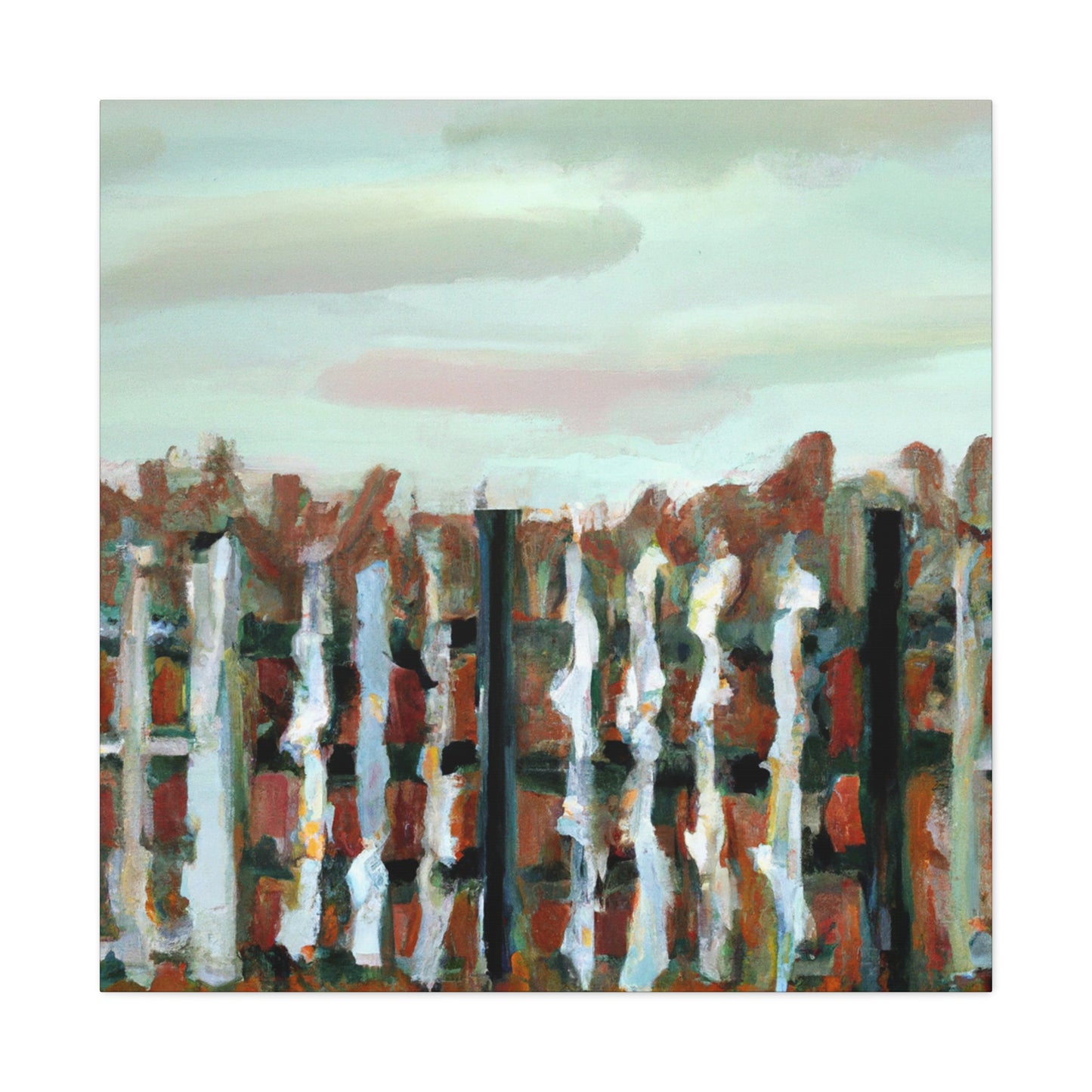 Fence of the Barnyard - Canvas