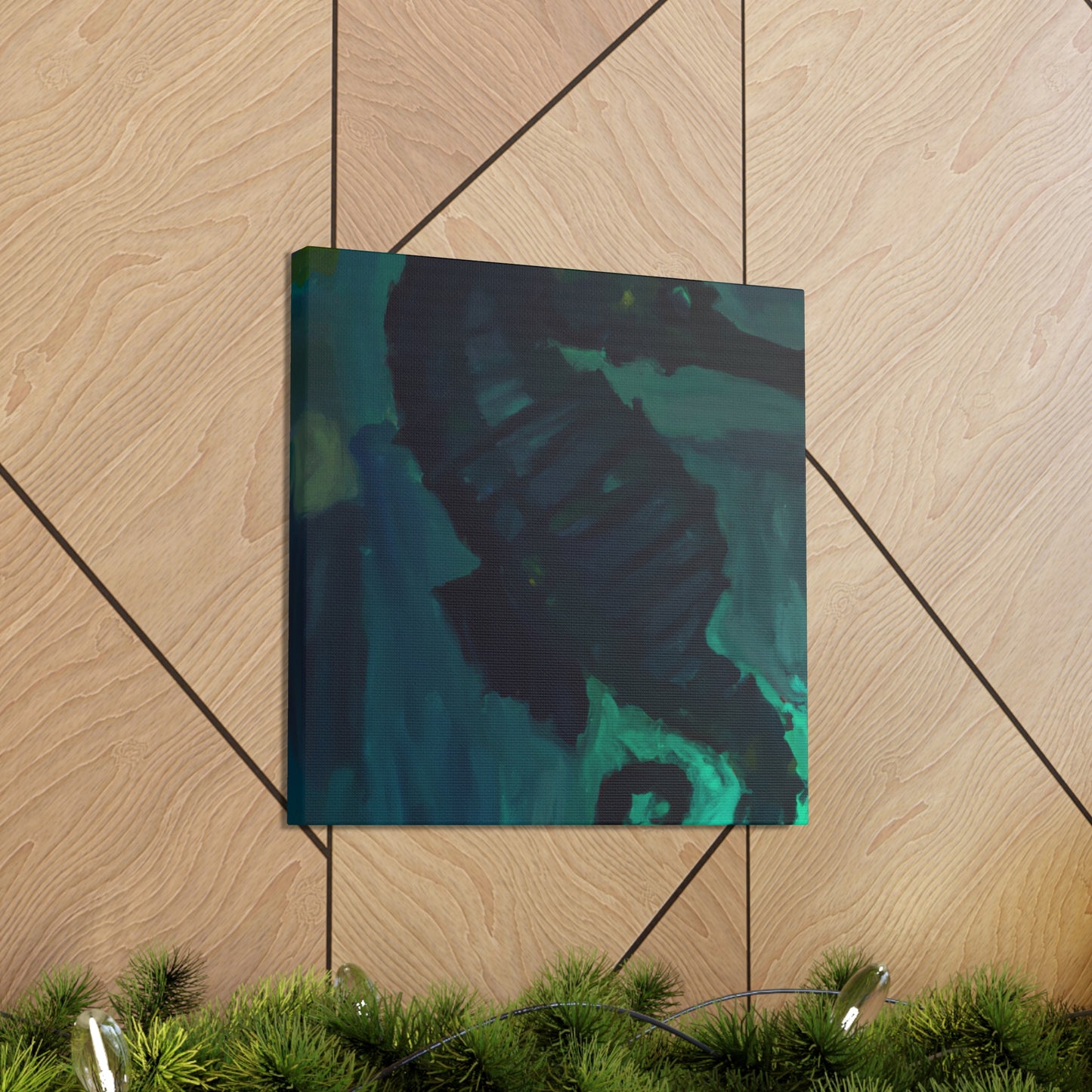 Seahorse in Turquoise - Canvas