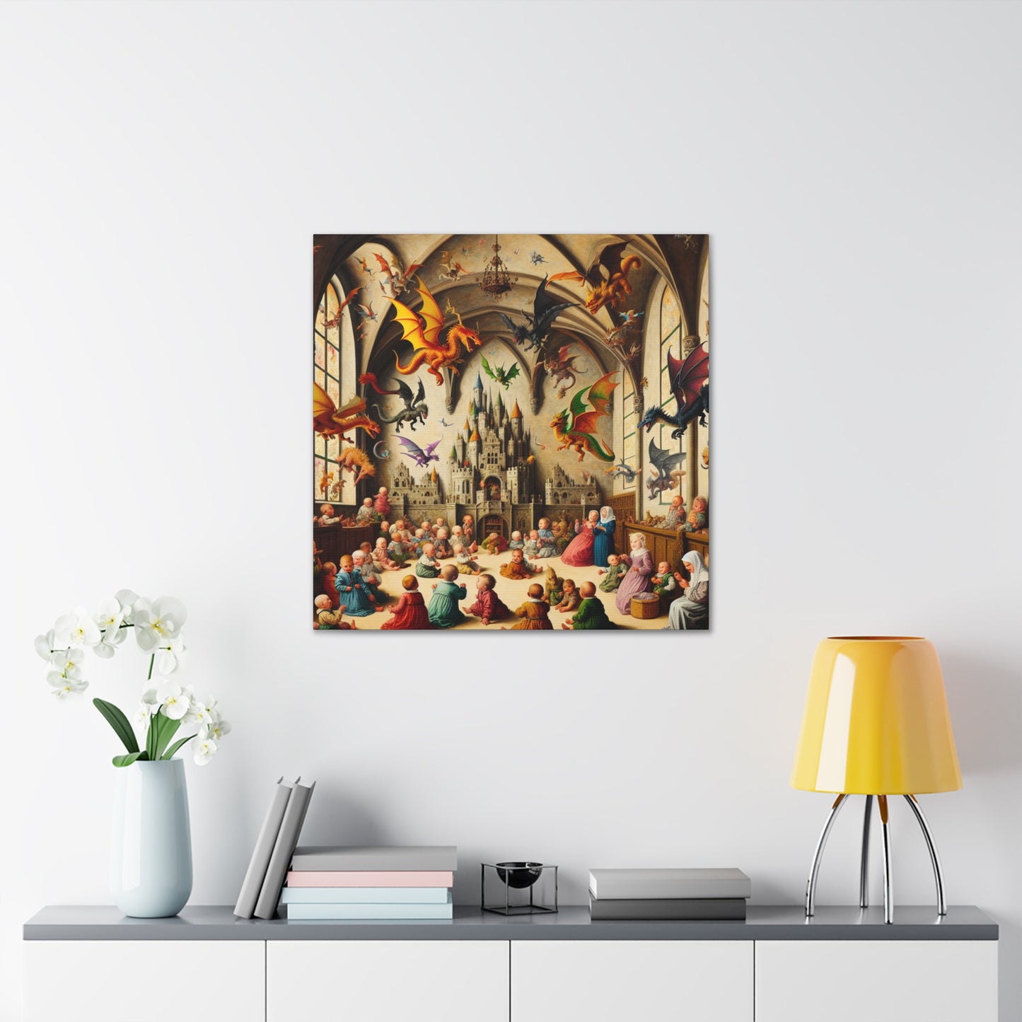 Dragon's Castle Delight - Canvas