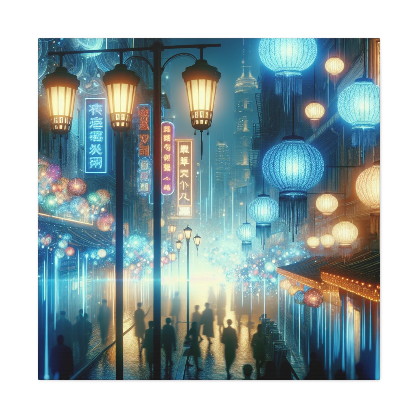 "Urban Lightscape's Enigma" - Canvas