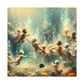 Aquatic Serenity: Afloat Euphoria - Canvas