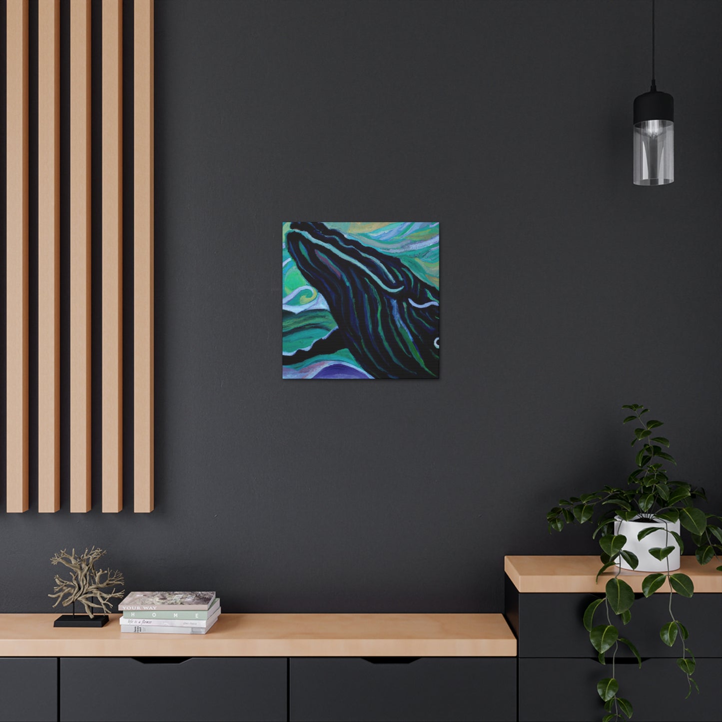 Humpback Whale DecoReflection - Canvas