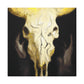 Cow Skull Reflection. - Canvas