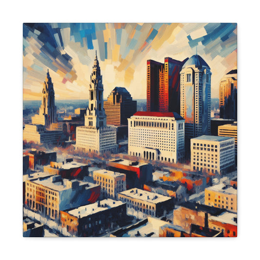 "The Vibrant Urban Odyssey" - Canvas