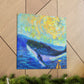 Whale in Impressionism - Canvas