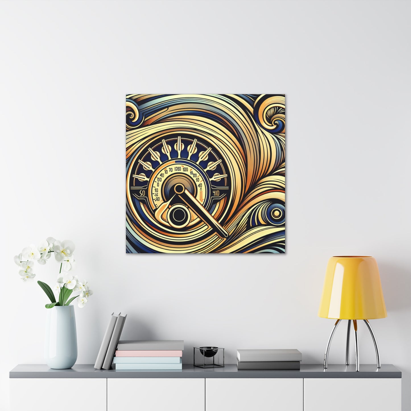 Whirling Symphony of Elegance - Canvas