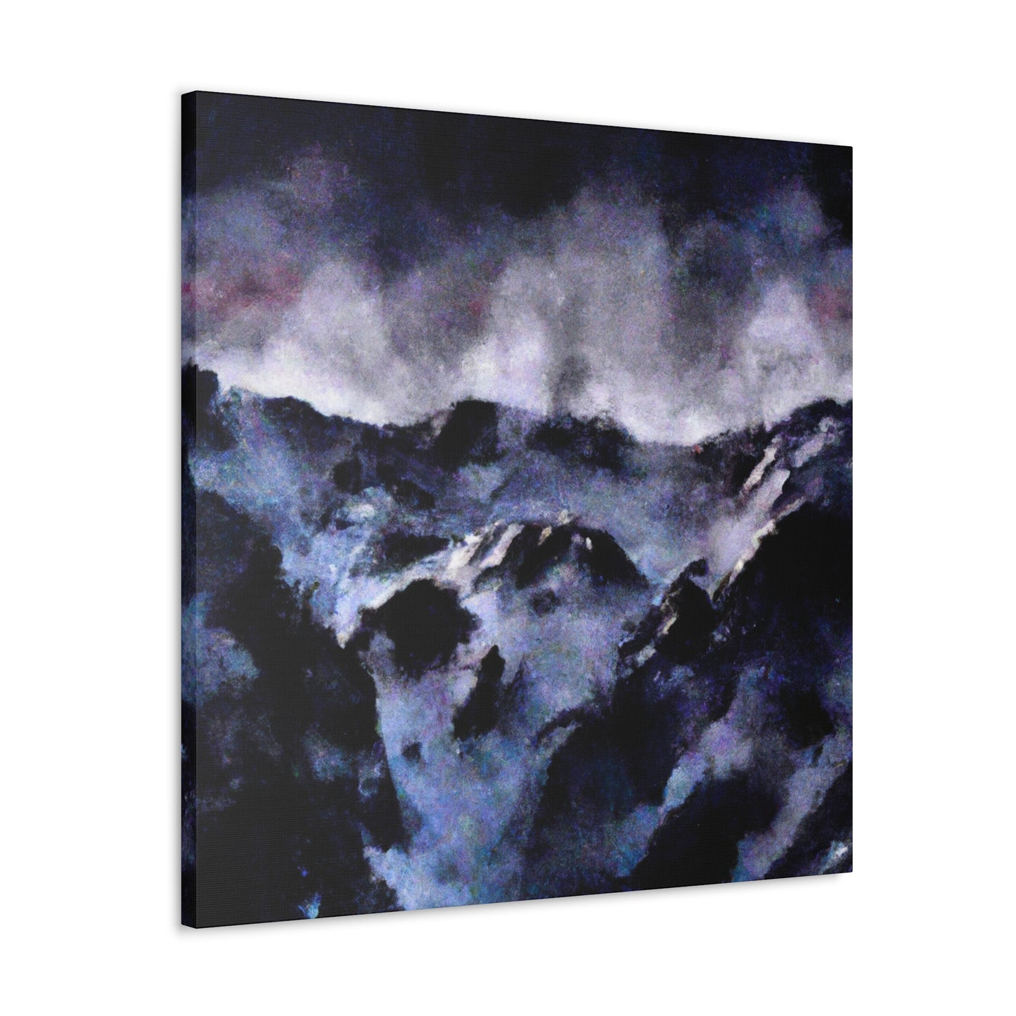 Snowy Mountain Vista - Canvas