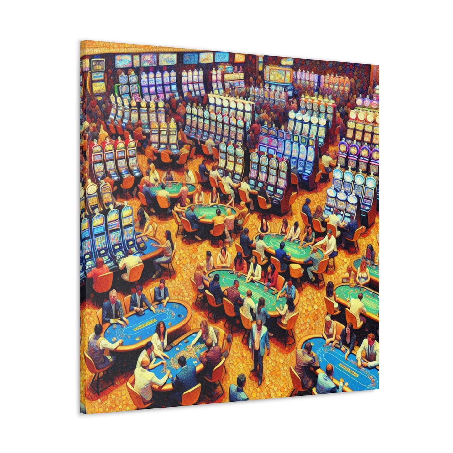 "Chaotic Night's Gambling" - Canvas