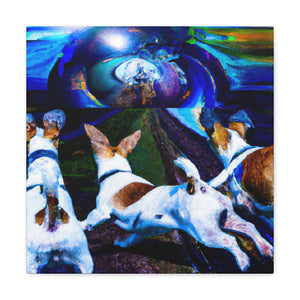 Jack Russell Dreaming. - Canvas