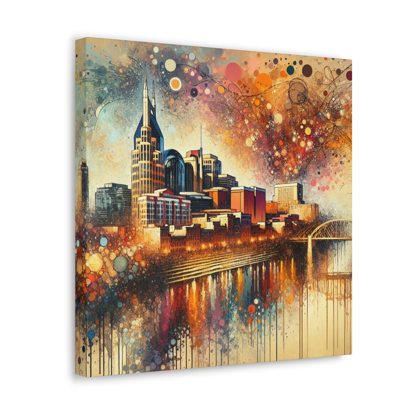 "Nashville's Gilded Horizon" - Canvas