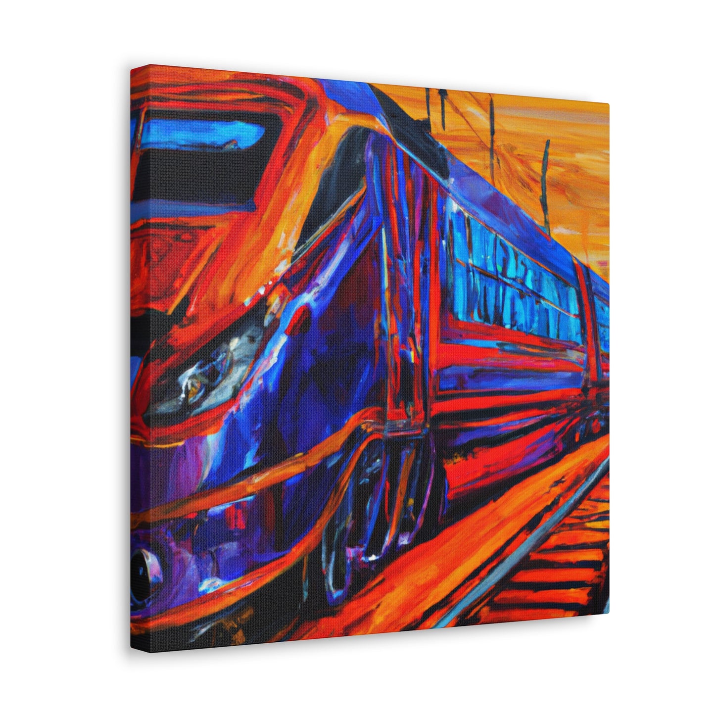 Train in Motion - Canvas